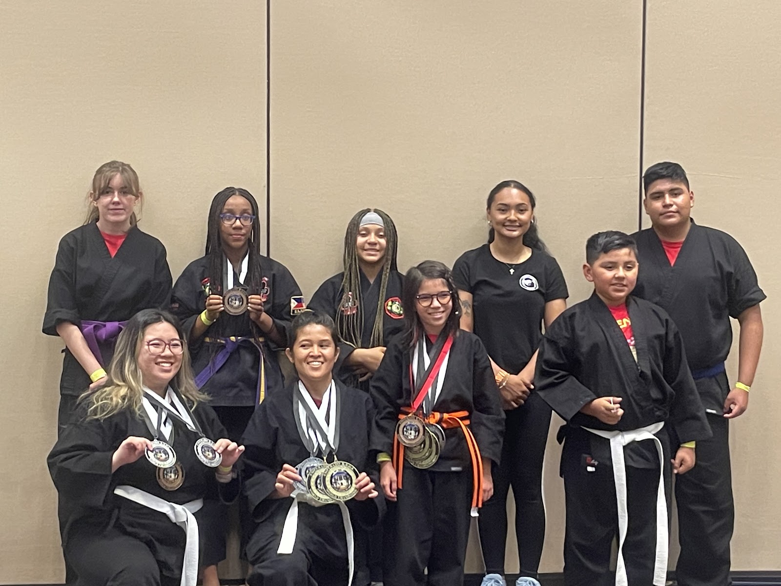 Teodojo students celebrating a belt ceremony
